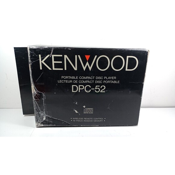 Kenwood DPC-52 Portable CD Player Bundle w/ Accessories & Box. Parts Or Repair